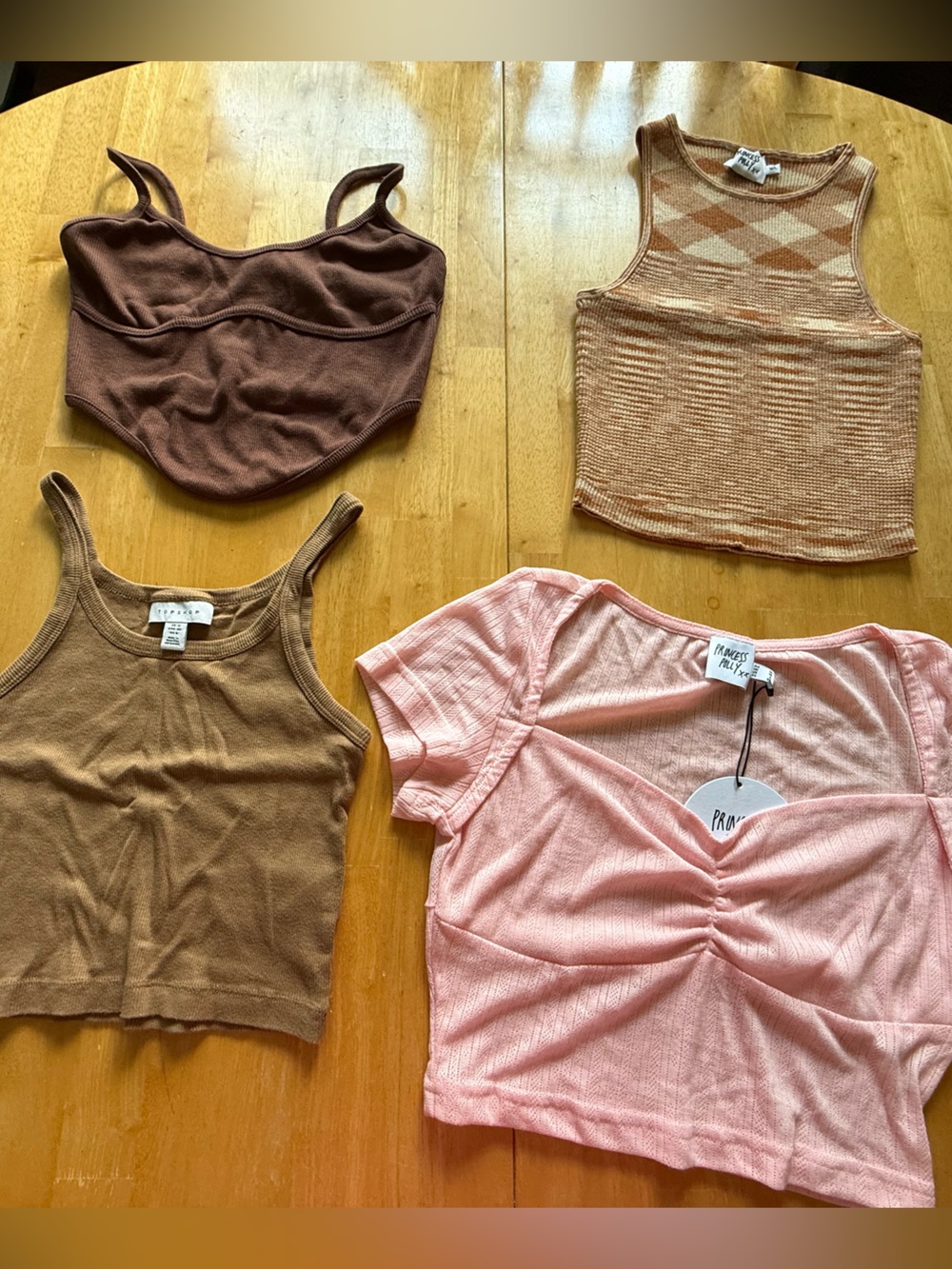 Princess Polly Topshop Tank Top Lot Womens 6 Ribbed Cami 4pc Summer Bundle
